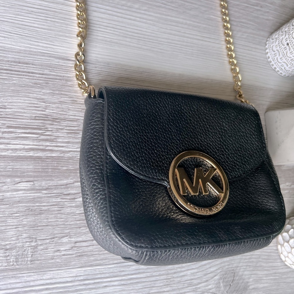MICHAEL KORS fulton leather small crossbody bag EUC - Picture 2 of 16